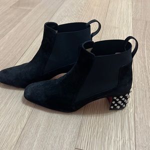 christian loubuton boots suade size 39.5